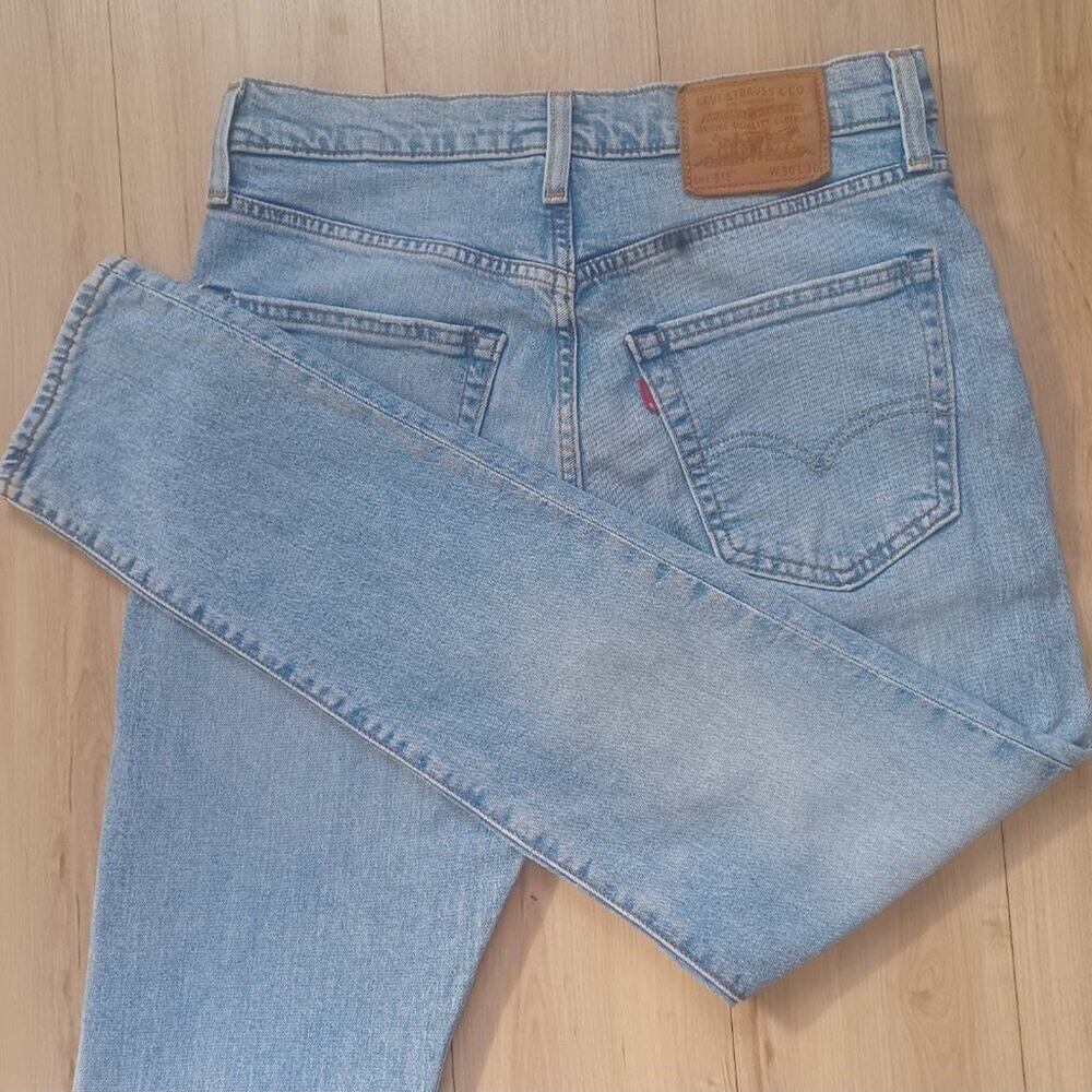 Vintage 90s Levi's 512 Straight Leg Jeans Light Wash Size 30x30 EVC - Picture 11 of 14